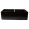 Alfi Brand Black Matte Smooth Apron 33" x 18" Double Bowl Fireclay Farm Sink ABF3318D-BM - alternate 4